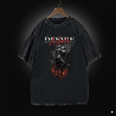 Ashes of Desire - Oversized T Shirt Men | Washed Graphic Tee