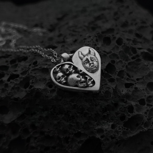 Malevolent Love: Handcrafted Gothic Necklace