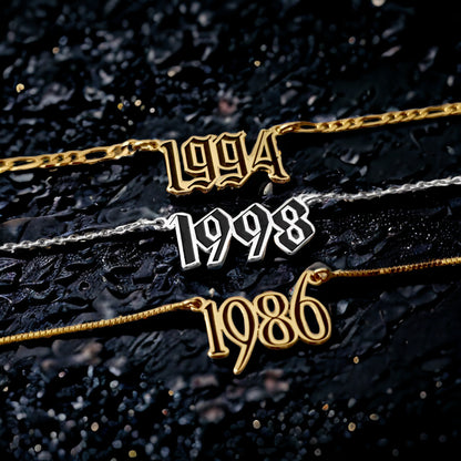 Eternal Time: Personalized Numbers Necklace