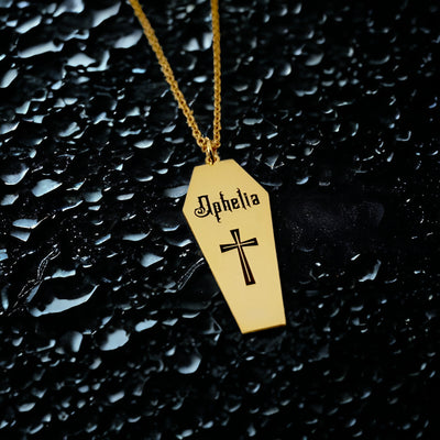 Eternal Rest: Custom Name Necklace