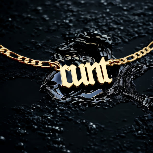 Cunt: Gothic "Cunt" Necklace - iGothica