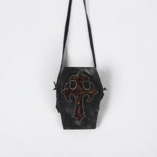 Ruby Enchantment: Handcrafted Gothic Bag