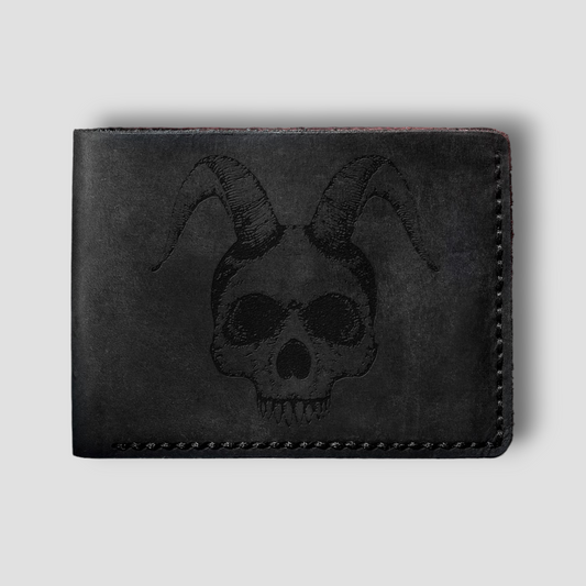 Infernal Demon: Handmade Gothic Leather Wallet