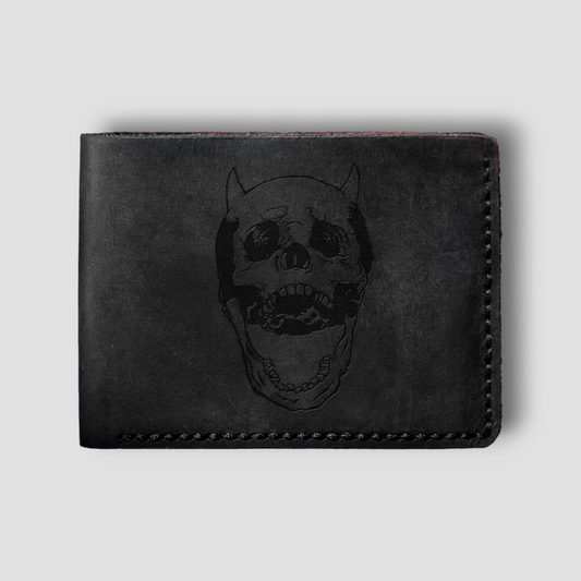 Lucifers Puppy:  Handmade Gothic Leather Wallet