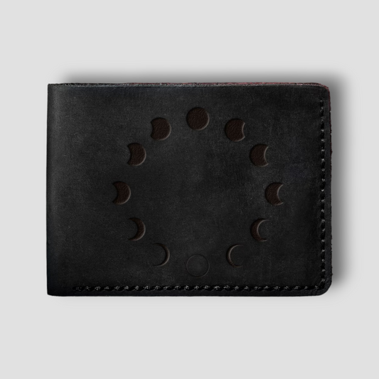 The Sacred Loop: Handmade Gothic Leather Wallet