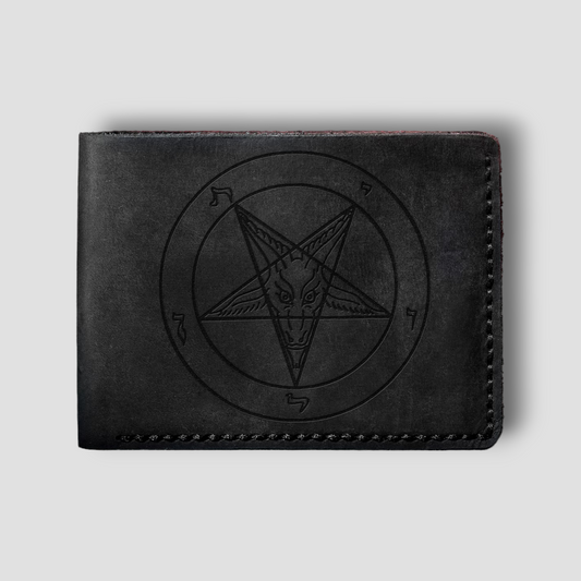 Pray For Mercy: Handmade Gothic Leather Wallet