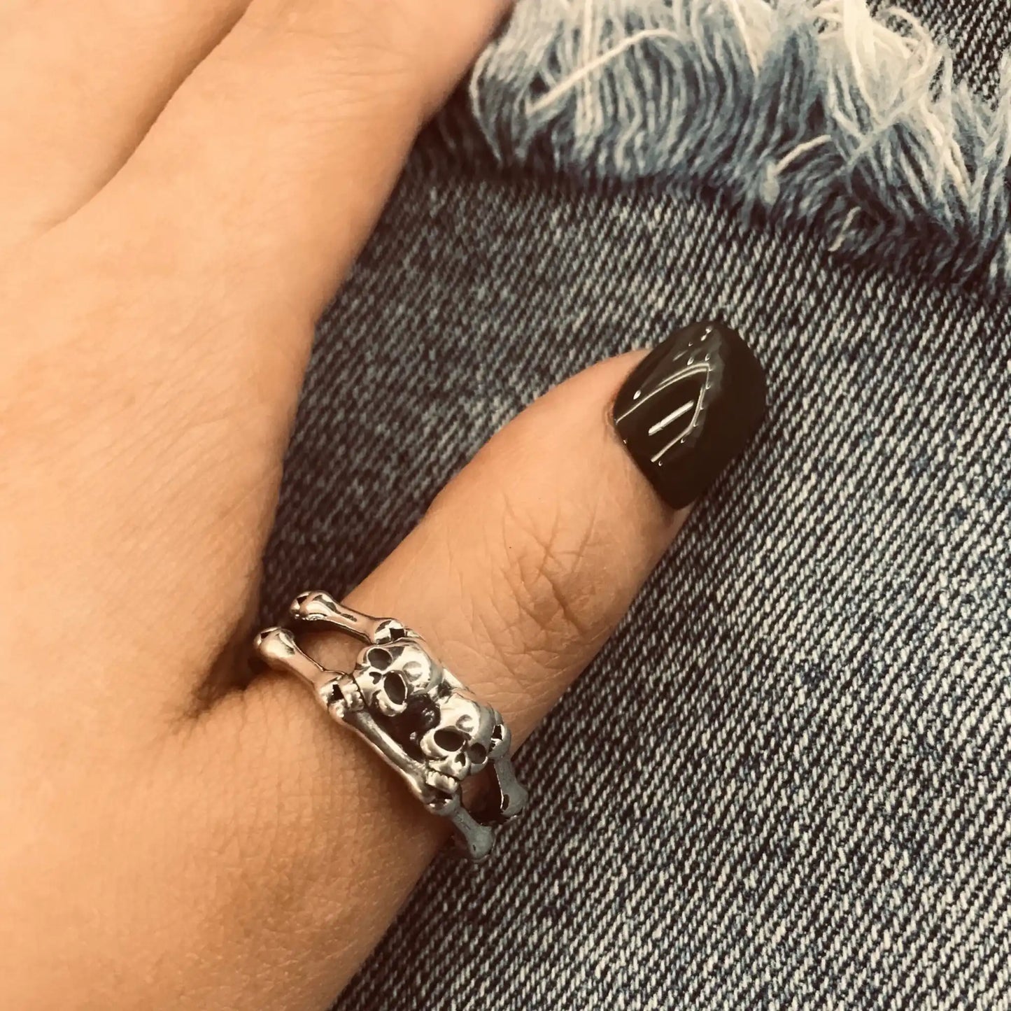 Dual Eternity: Handcrafted Gothic Ring