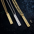Vertical Obelisk: Custom Name Necklace